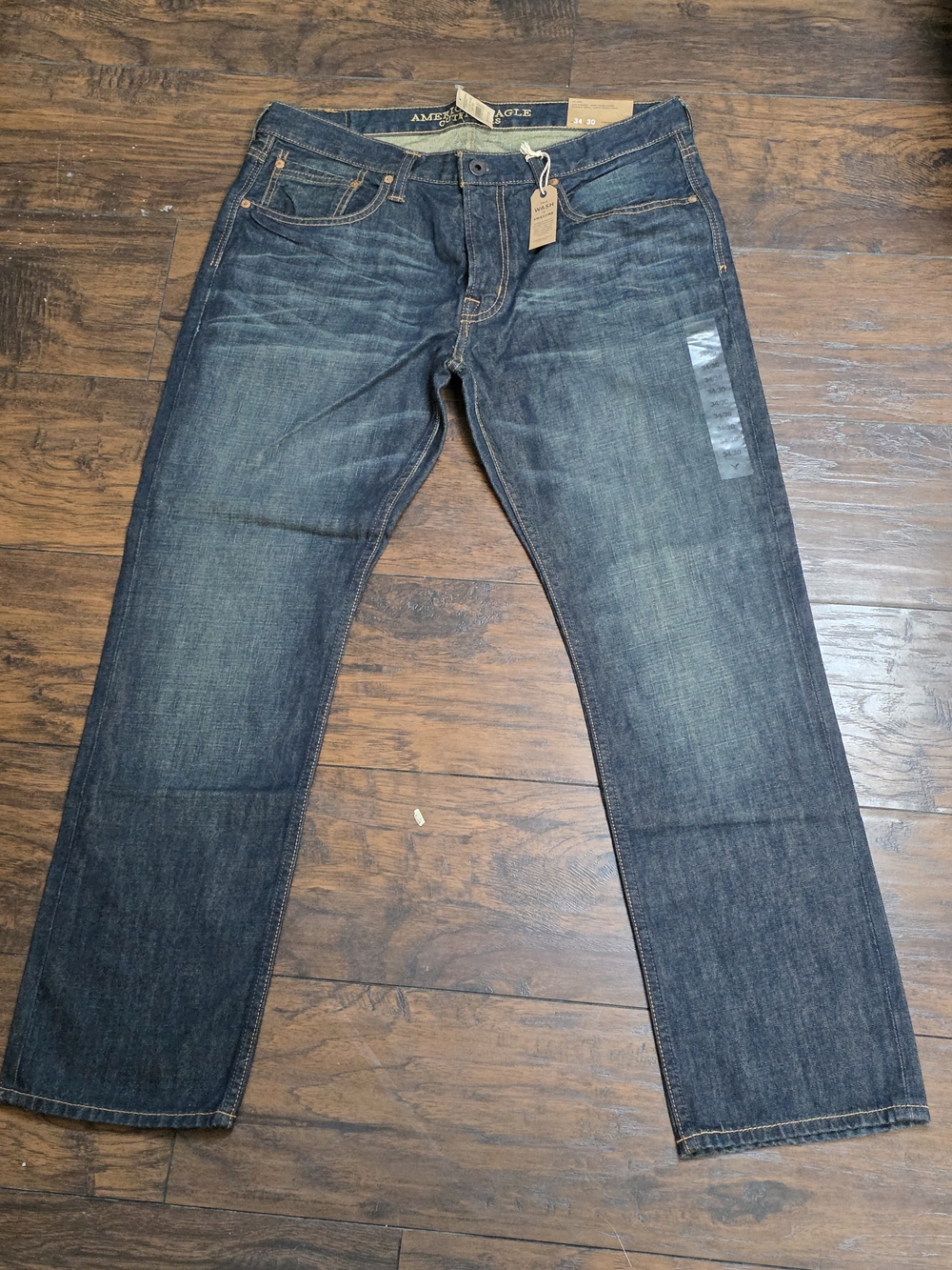 American Eagle Men’s 2569 Slim Straight Jeans 34x30 Dark Indigo – NWT
